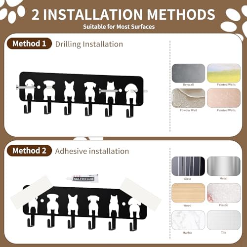Key Hooks Decorative Dog Leash Holder - Image 5