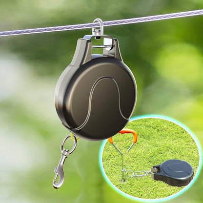 30ft Retractable Dog Leash, 2-in-1 Retractable Dog Lead by Pestairs