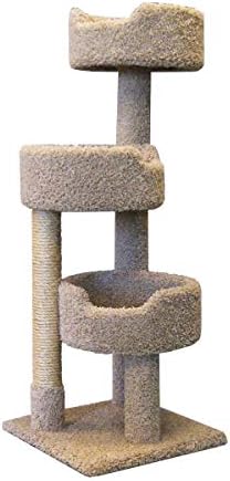 Deluxe Cat Tower with spacious cat perches and scratching post by NewCatCondos