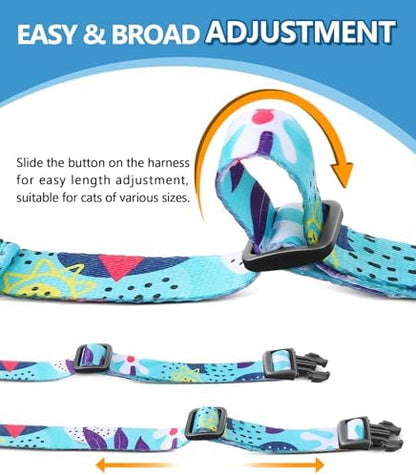 Halypet Cat Harness and Leash Set, Escape Proof Cat Harnesses - Image 6