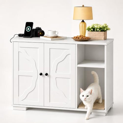 Garvee Cat Litter Box Enclosure, Large Cat House by Garvee