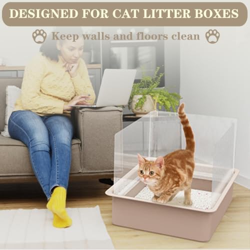 12Pcs Cat Litter Box Pee Shields, Litter Box Splash Guard - Image 6