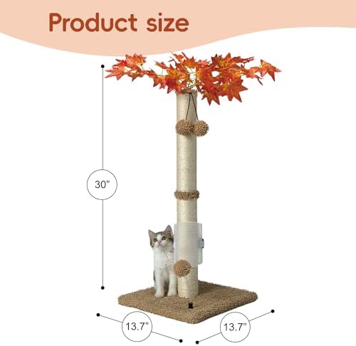 MECOOL Cat Scartching Post，30-inch Cute Scartching Posts - Image 2