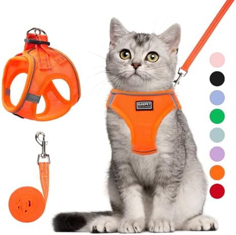 Cat Harness and Leash Set, Soft and Breathable Vest by Unknown