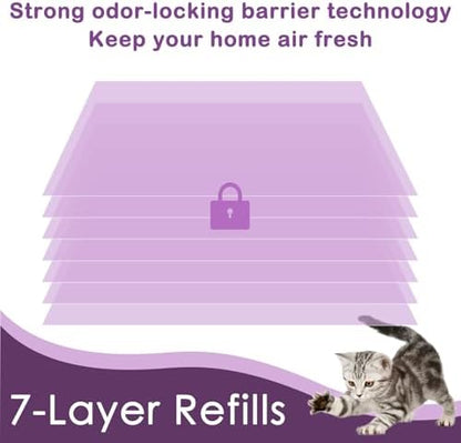 100 Cat Litter Refill Roll Bags Compatible - Image 3