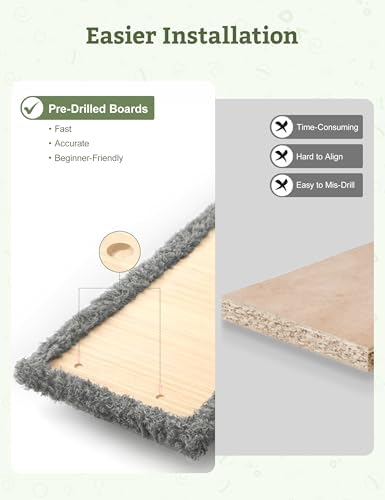 5-in-1 Cat Wall Shelves, Solid Wood Cat Wall Furniture Set - Image 3