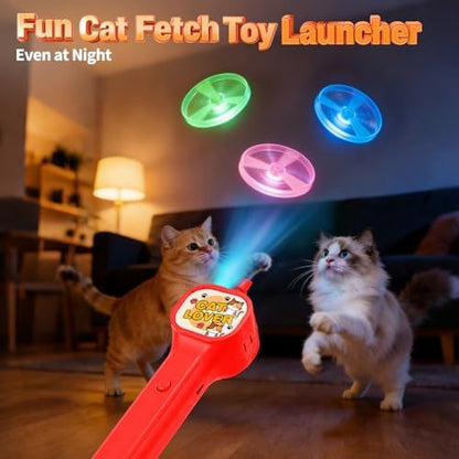 BABORUI Cat Toy Disc Launcher, Rechargeable Interactive Cat Fetch Toy Launcher - Image 5