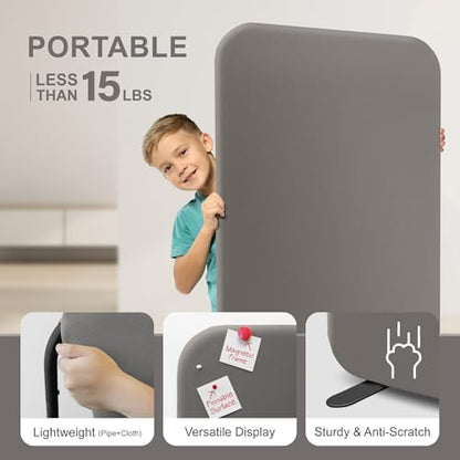DECOLAB Standing Room Divider, Portable Separation Panel - Image 4