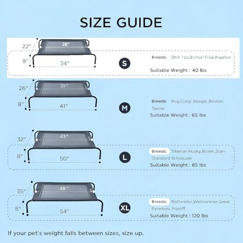 Cooling Elevated Dog Bed with Non-Slip Floor Protectors & Breathable Mesh - Image 3