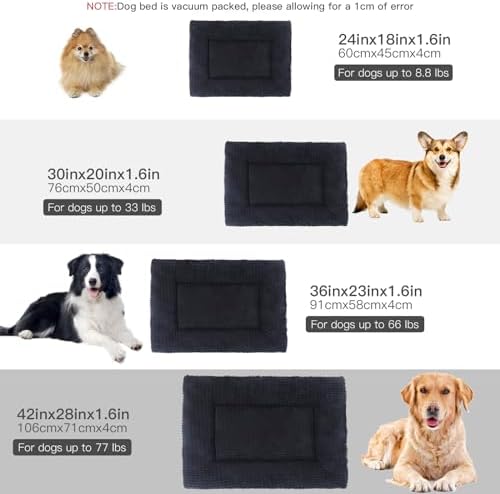 BVAGSS Reversible Dog Crate Pad, Memory Foam Pet Bed Mat, Soft Warm Machine - Image 6