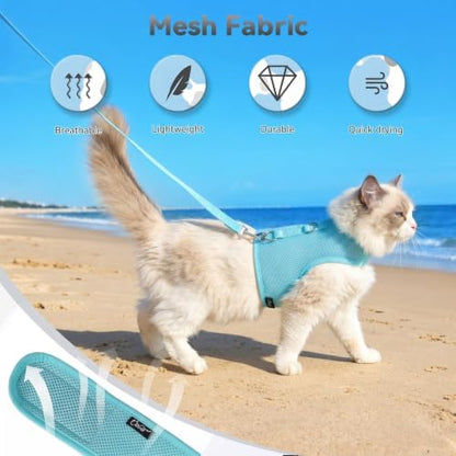Cat Harness and Leash Set for Walking Escape Proof, Extra Large - Image 7