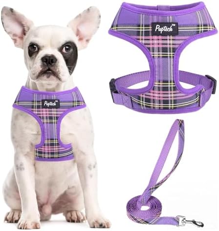 PUPTECK Small Dog Harness and Leash Set No Pull by PUPTECK