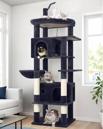 Globlazer Cat Tree for Large Adult Cats, Heavy Duty Indoor Cat Tower by Globlazer
