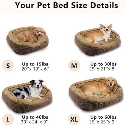 Dog Beds for Medium Small Dogs, Washable Pet Bed - Image 2