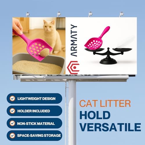Small cat Litter Scooper with Holder: Perfect - Image 4