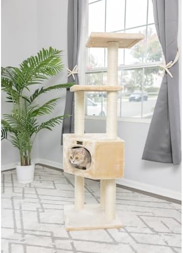 Aeromark 3 Tier Cat Tree Armarkat A5201 Real Wood Scratch - Image 5