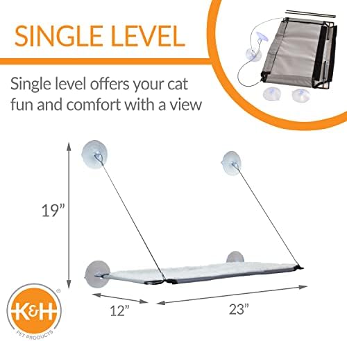 K&H Cat Window Perch, Lounger for Large Cats - Image 2