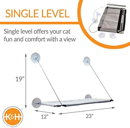 K&H Cat Window Perch, Lounger for Large Cats - Image 2