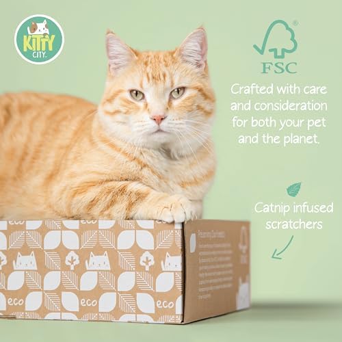 Kitty City Sustainability FSC Scratcher 4 Pack - Image 2