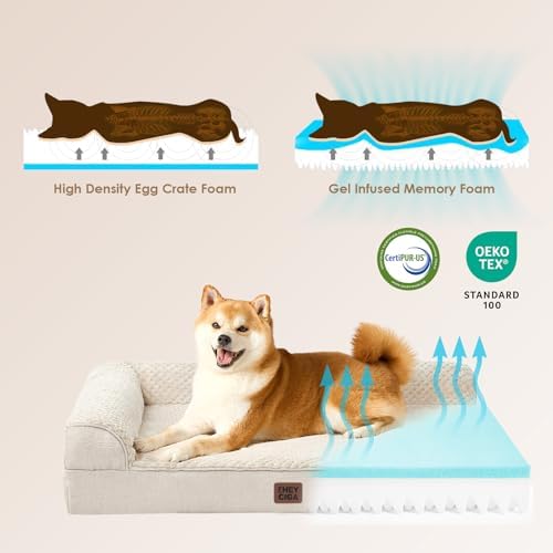 EHEYCIGA Extra Large Dog Bed Othorpedic, Memory Foam XL Dog Bed - Image 4