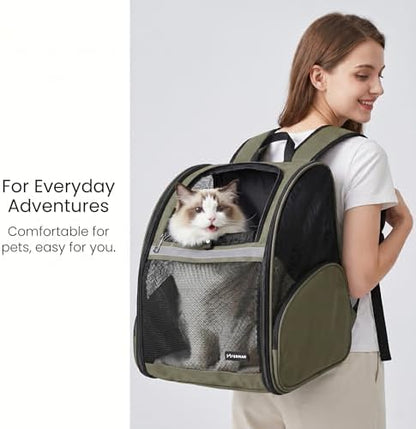 Cat Backpack Carrier for Small Dogs and Medium cat Puppy Kitten Bunny Pet - Image 2