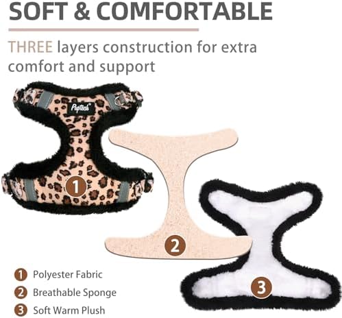 PUPTECK Dog Harness and Leash Set Small Sized, Step in No Pull Adjustable Puppy - Image 2