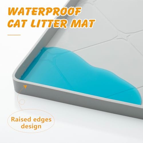 Large Cat Litter Mat 40x22 in, Waterproof Silicone - Image 4