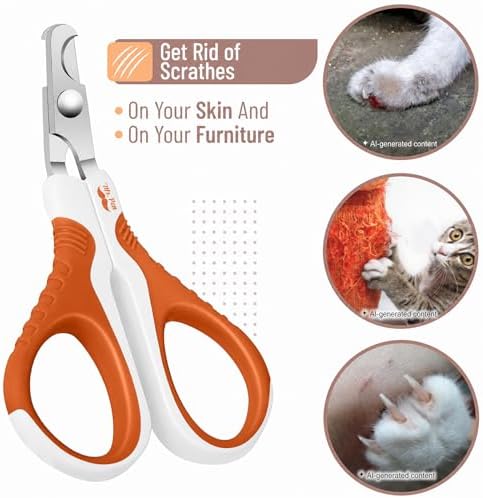 Mr. Pen- Cat Nail Clipper, Raspberry Red & White Cat Nail Trimmer - Image 5