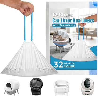 32 Count Cat Litter Box Robot 4 and 5 Waste Bags by HOME
