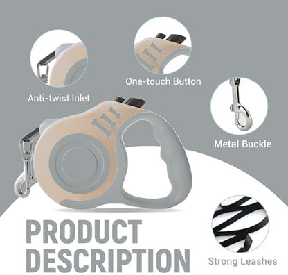 Retractable Dog Leash Automatic Telescopic Tractor Dog Tape - Image 5