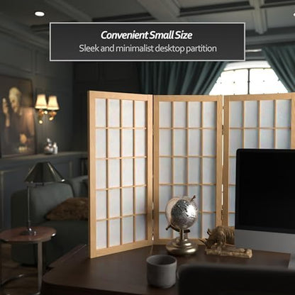 2 ft. Short Desktop Window Pane Shoji Screen - Image 2