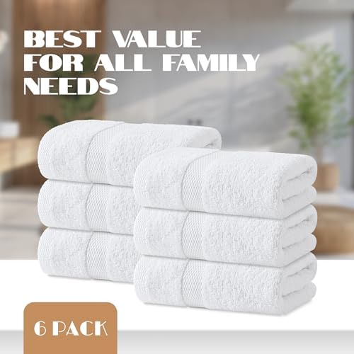 Wealuxe White Hand Towels 16x27 Inch - Image 4