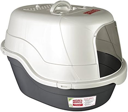 Nature's Miracle Oval Hooded Litter Box by NaturesMiracle