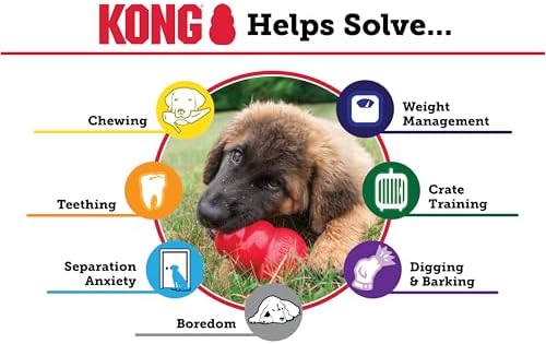 KONG Classic Stuffable Dog Toy, Natural Rubber Chew, - Image 6