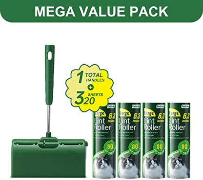 Fedicelly Large Lint Rollers Pet Hair Extra Sticky Furniture, Cat Dog Hair - Image 2