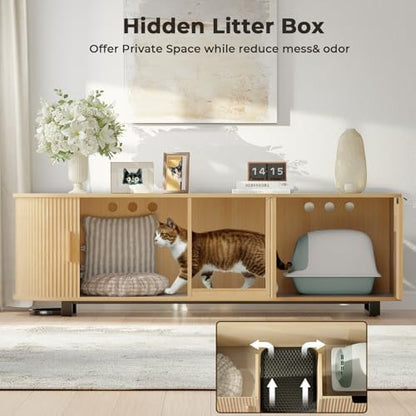 62'' Cat Litter Box Enclosure - Image 5