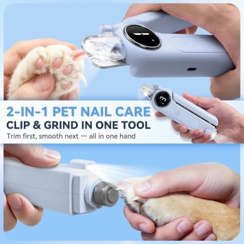 2-in-1 Quiet Electric Pet Nail Clipper & Grinder - Image 2