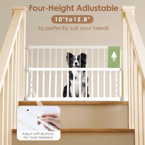 10''-15.8'' Height Adjustable Dog Gate - Image 2