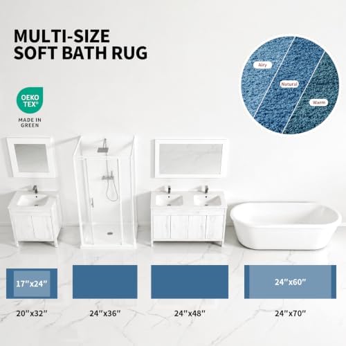 ILANGO Bathroom Rugs 32" × 20", Extra Soft Absorbent Microfiber Bath Rugs - Image 4