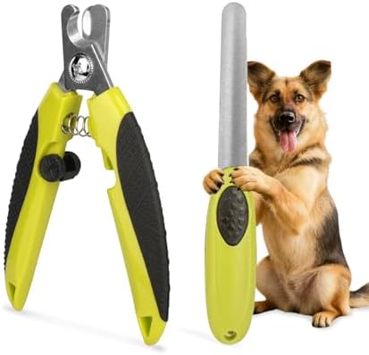 Green Professional Pet Nail Clipper&File Set by Histotree