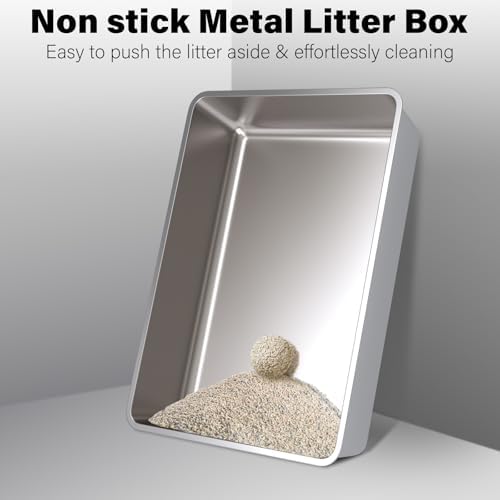 Stainless Steel Litter Box, Metal Cat Litter Box XXXL - Image 6