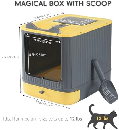 Foldable Enclosed Cat Litter Box - Image 2