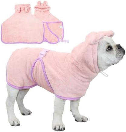 Pet Bathrobe for Dog Cat Absorbently Quick Drying Coat Cute Dogs Bath Towel by Foryourbabyandpet