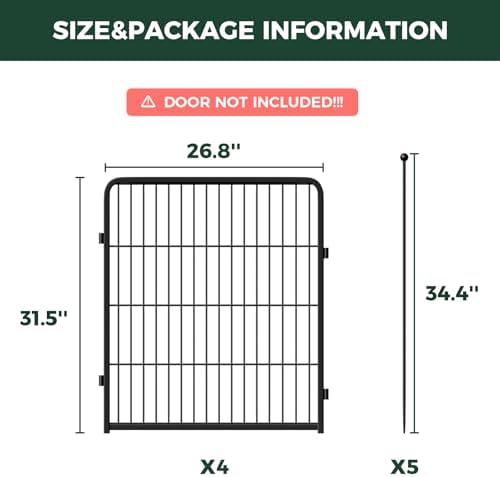 FXW Rollick Dog Playpen, Yard & RV Camping, 4 Panels - Image 4