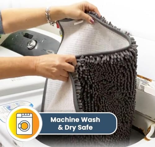 Muddy Mat® 4-Piece Grey Medium 30"X19" AS-SEEN-ON-TV Highly Absorbent - Image 6