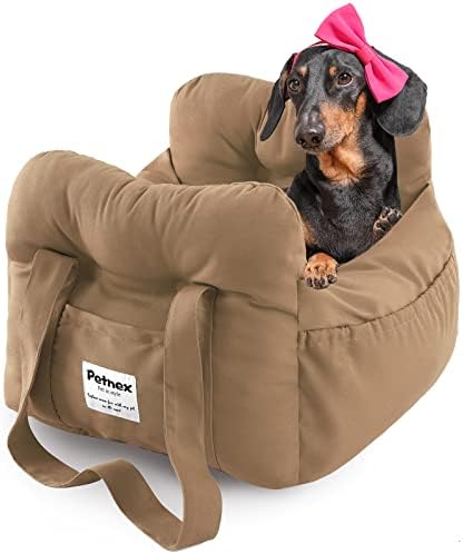 Dog Car Seat for Small Dogs, Portable Puppy Car Seat of Easy Installation by Petnex