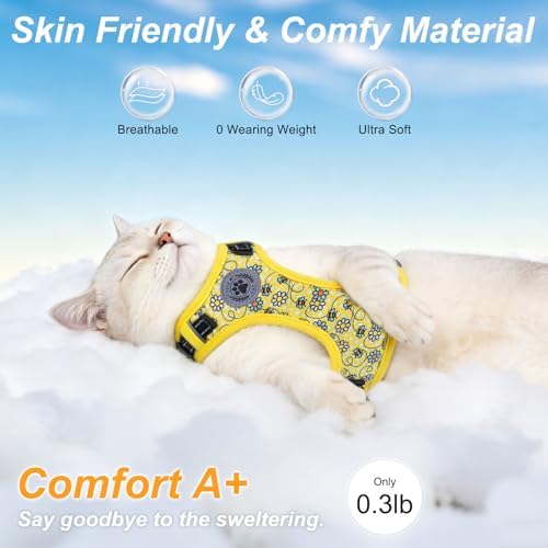 BEAUTYZOO Cat Harness and Leash Set, Escape Proof and Adjustable - Image 3