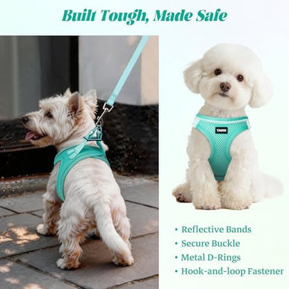 No Pull Dog Puppy Harness and Leash Set Reflective Mesh Vest XX-Small - Image 5