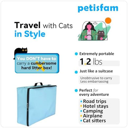 Portable Travel Cat Litter Box for Medium Cats and Kitty - Image 3