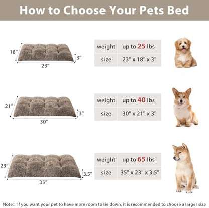 BFPETHOME Dog Beds for Large Dogs, Plush Dog Crate Bed Fluffy Cozy Kennel Pad - Image 5